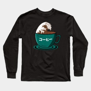 Great Coffee Wave Long Sleeve T-Shirt